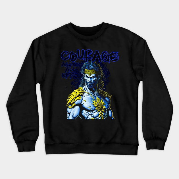 Courage Against All Odds Crewneck Sweatshirt by HUNTINGisLIFE